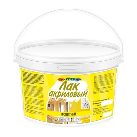 Лак акриловый бесцветный. Глянцевый / полуглянцевый